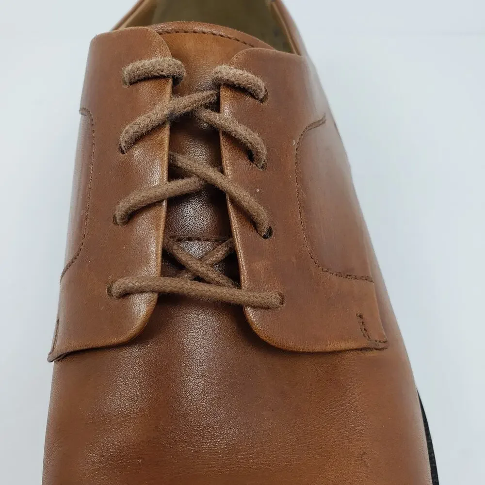 Cole Haan Warren Mens Size 12 Brown Leather Dress Cap Toe Oxford Shoes C20153